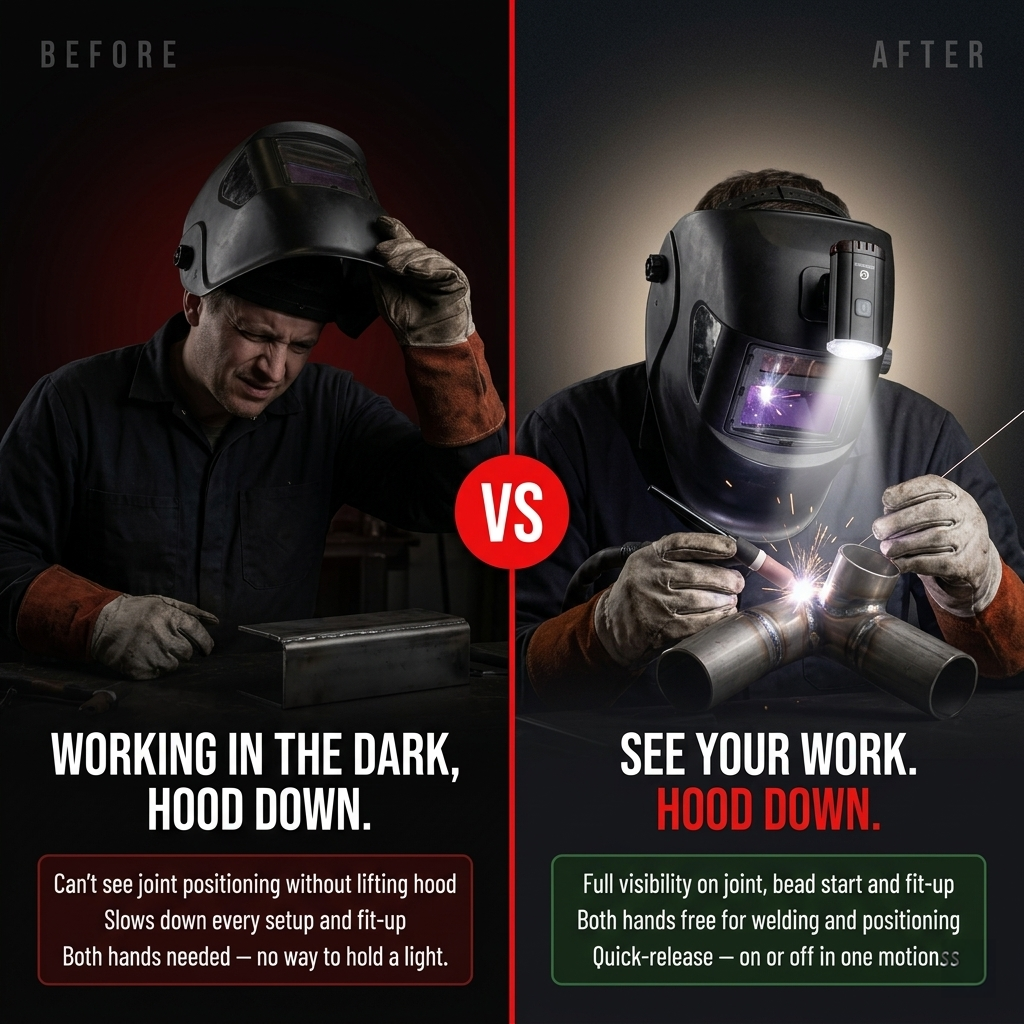 Greerride Welding Helmet Light
